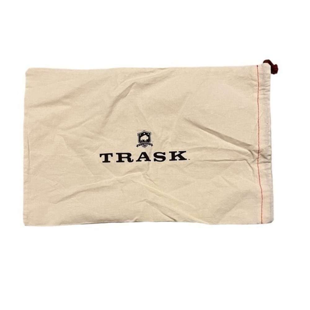 TRASK Logo Cotton Muslin Shoe / Boot / Misc Storage Travel Drawstring Bag 10x15